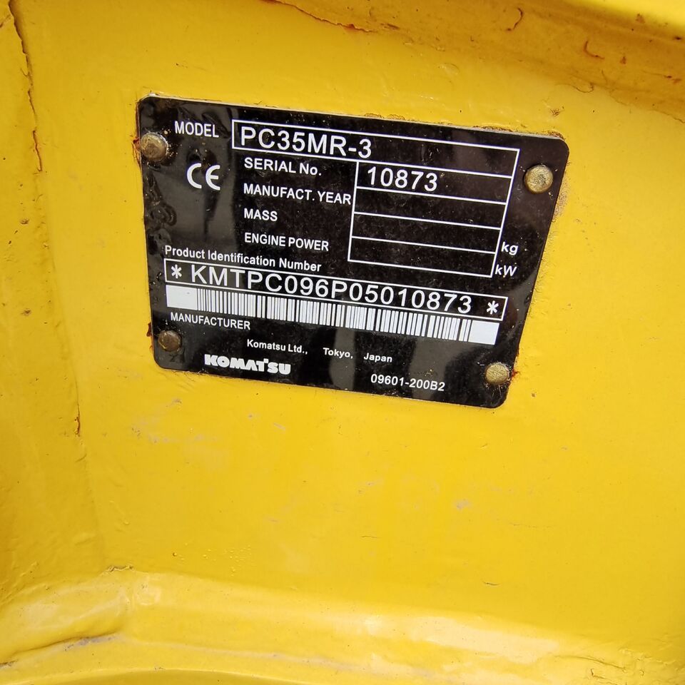 2023 Komatsu PC35MR-2 Mini Excavator
