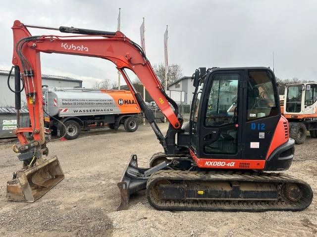2018 Kubota KX080-4ALPHA Mini Excavator