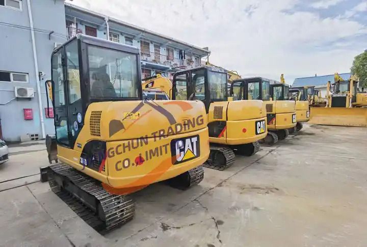 2016 Caterpillar 306D excavator, rear three-quarter view