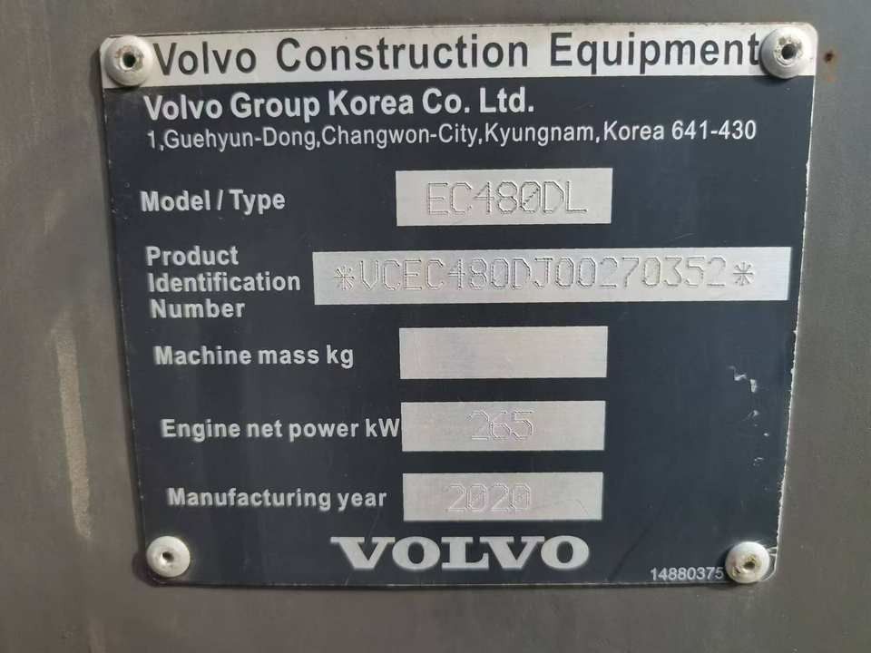 Volvo EC480DL Crawler Excavator