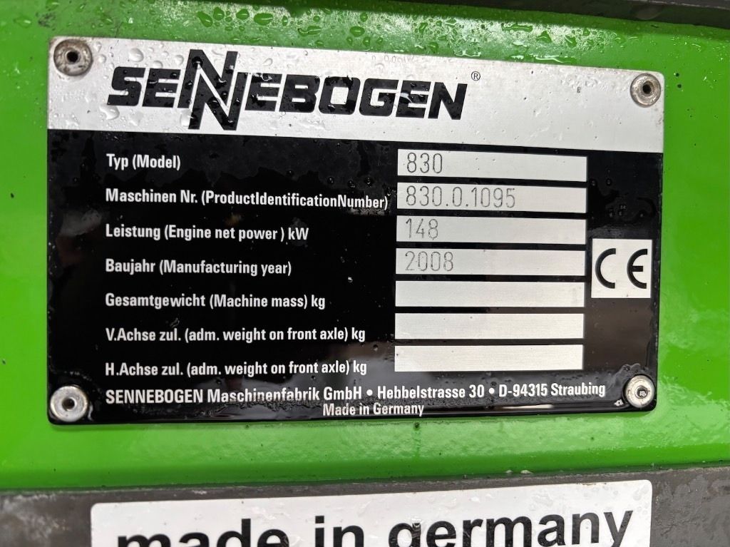 2009 Sennebogen 830M Material Handler