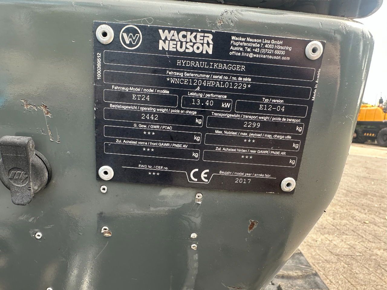 Wacker Neuson ET24 Mini Excavator