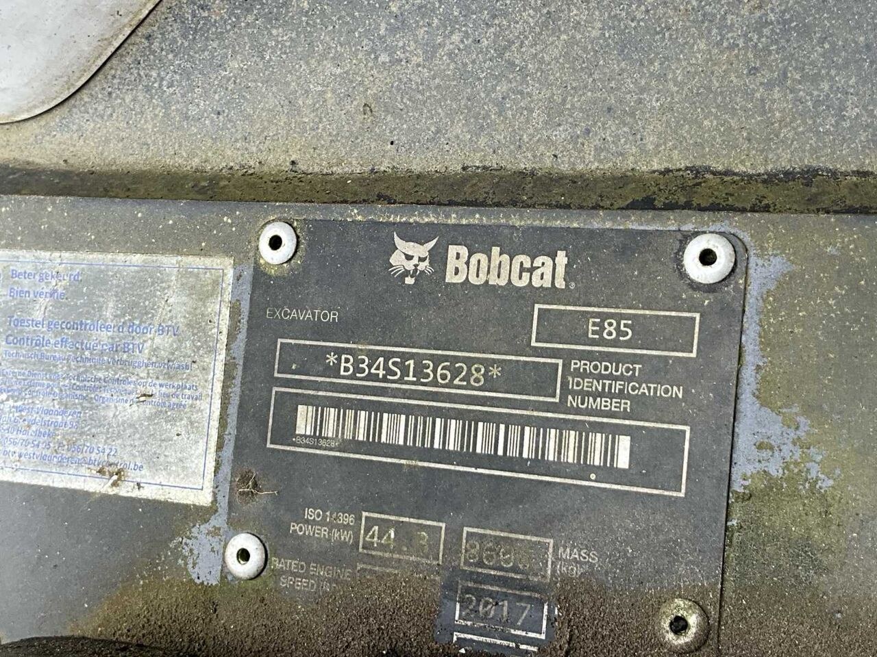 2017 Bobcat E85 Crawler Excavator