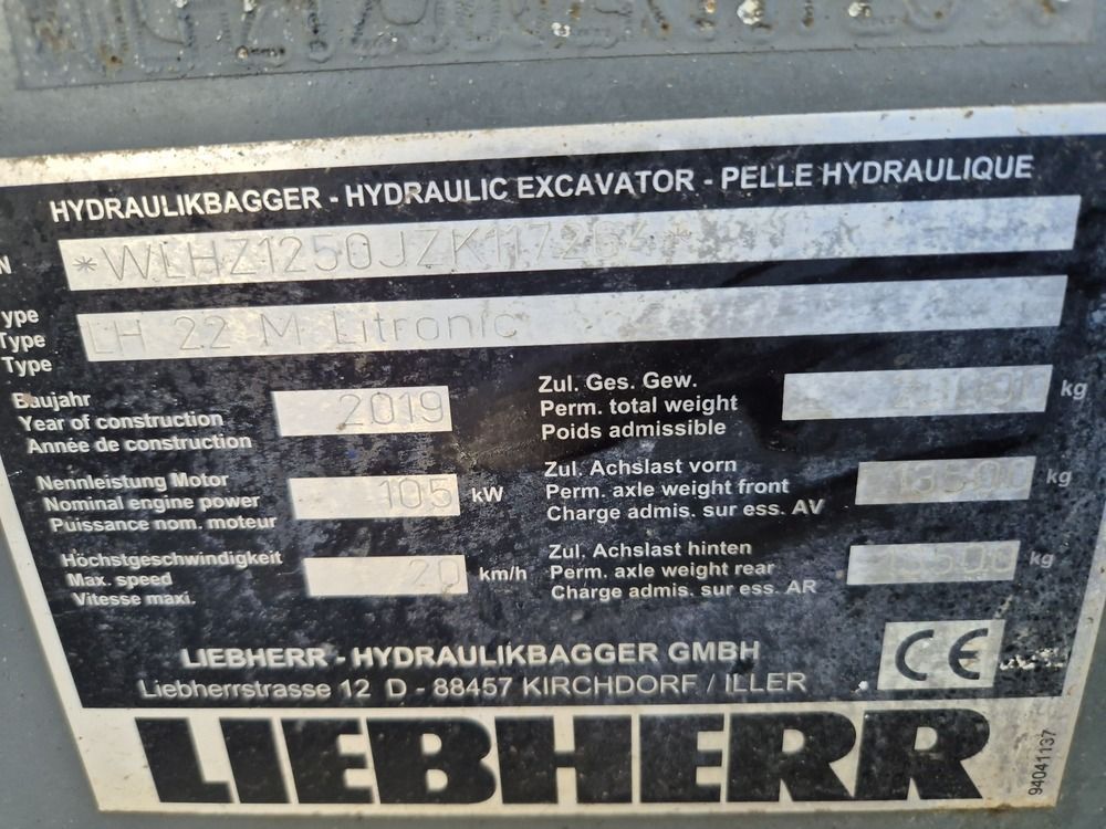 2019 Liebherr LH22 M Material Handler