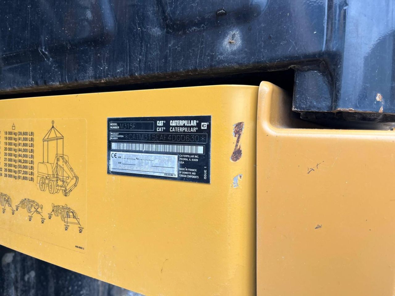 2018 Caterpillar M315F Wheel Excavator