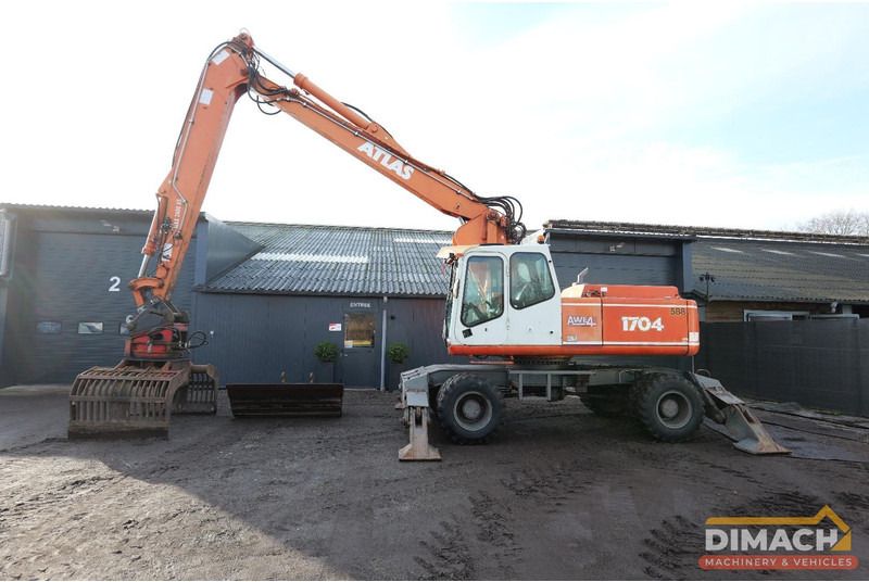 Atlas 1704 Atlas 1704 Transfer Crane 4X4 Triple Boom + Grab NL DM1161 (1997)