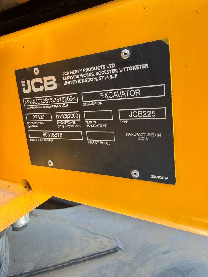 2025 JCB 225 Crawler Excavator