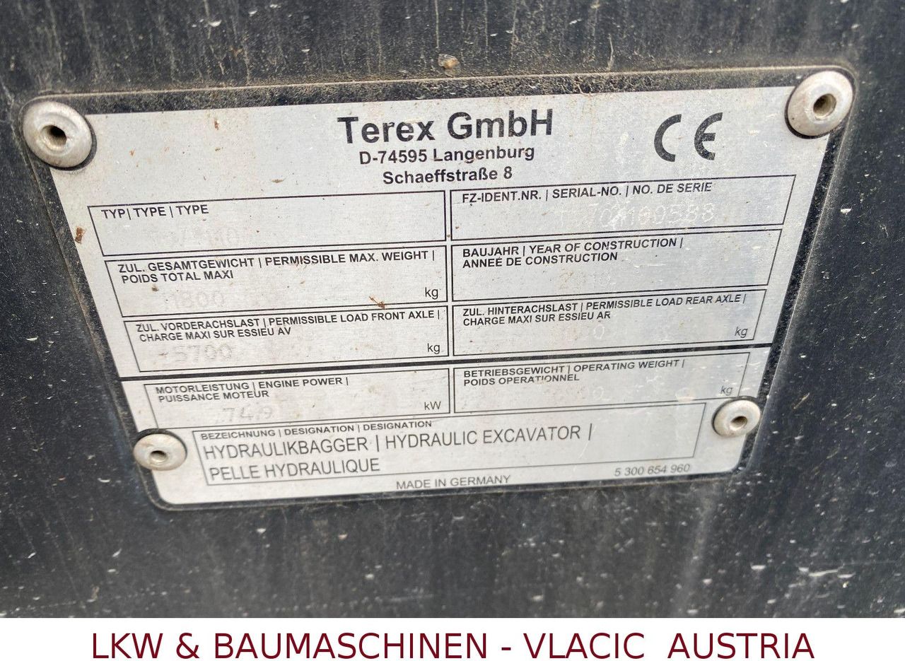 2010 Terex TW 110 Wheel Excavator
