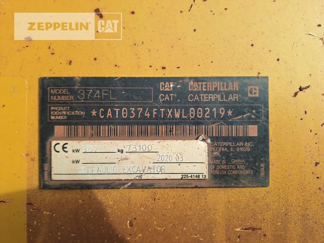 2020 Caterpillar 374FL Crawler Excavator