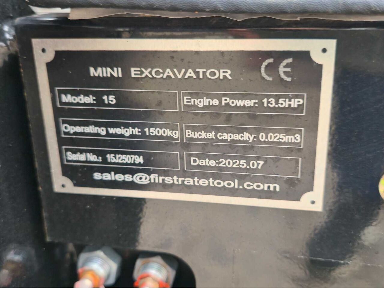 2025 Vicsec VC15 Mini Excavator