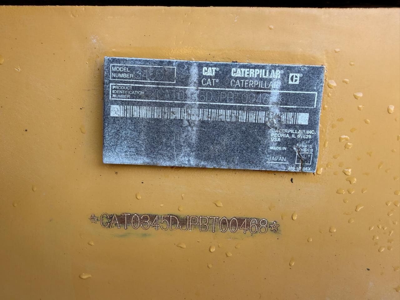 2011 Caterpillar 345D Crawler Excavator