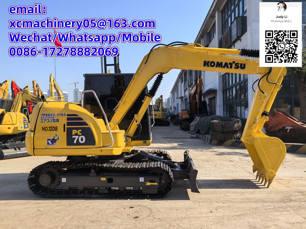 2023 Komatsu PC70-8 Mini Excavator