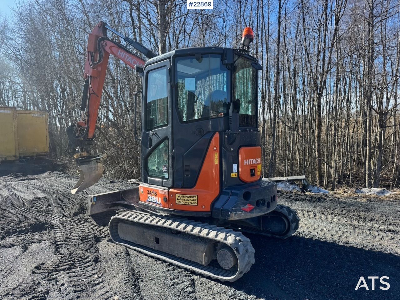 2019 Hitachi ZX38U-6 Mini Excavator