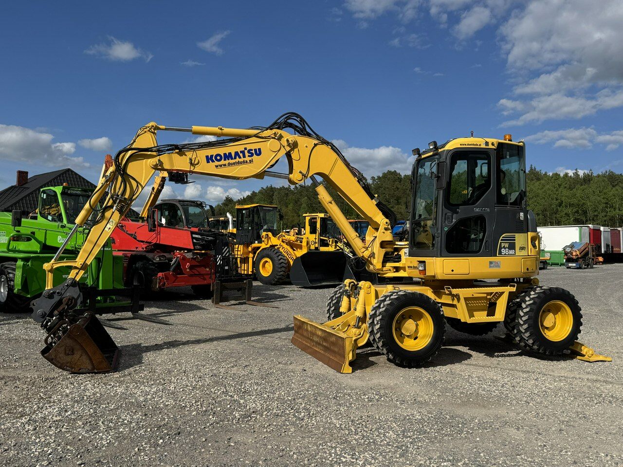 2009 Komatsu PW98MR-8 Wheel Excavator