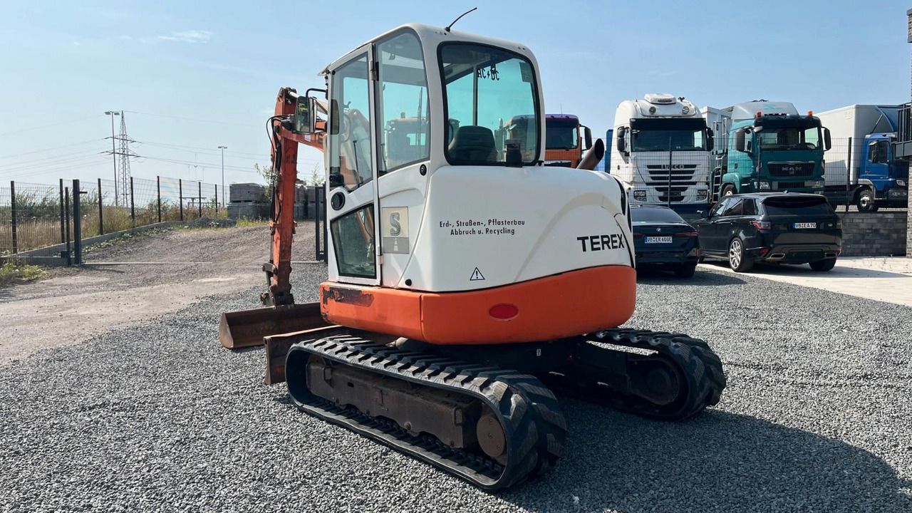 2008 Terex TC 50 Mini Escavadora 2008 Terex TC 50 mini excavator, rear three-quarter view