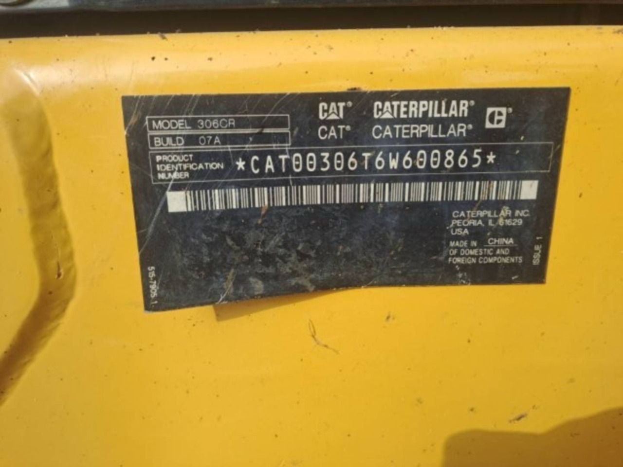 2022 Caterpillar 306CR Crawler Excavator