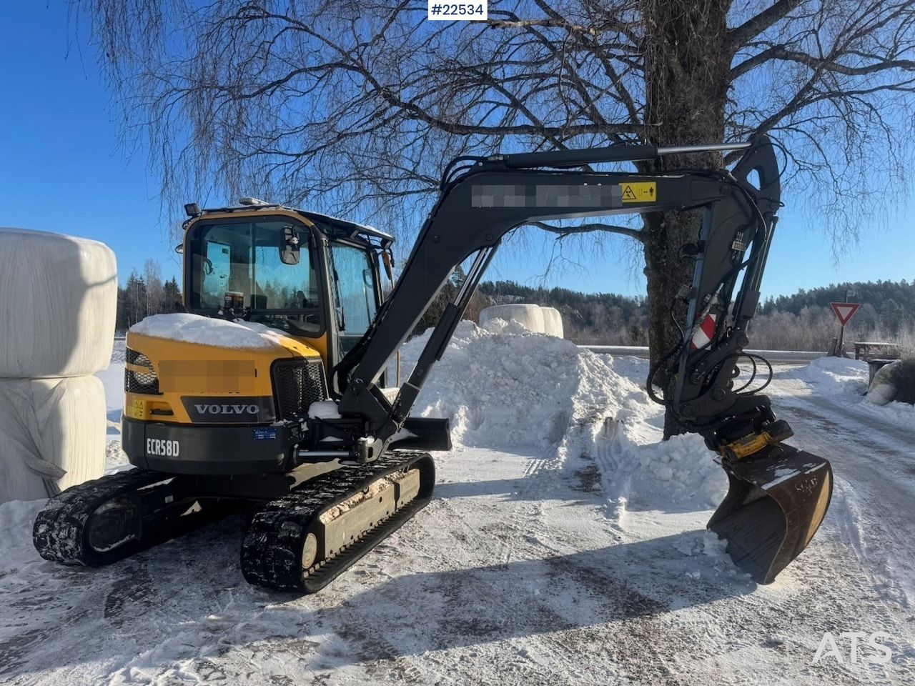 2018 Volvo ECR58D Mini Excavator