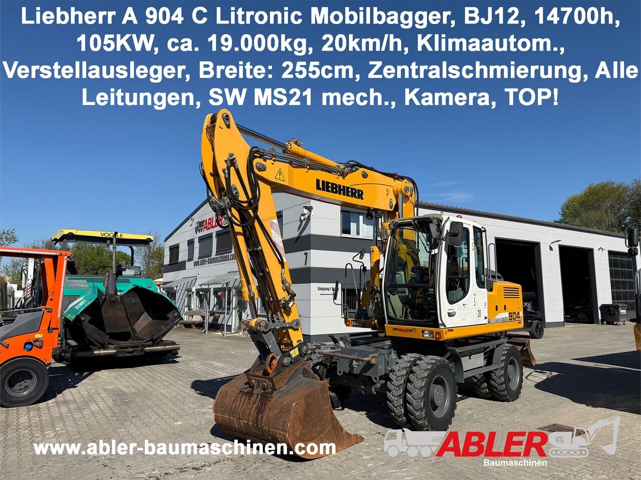 2012 Liebherr A904 C LITRONIC Wheel Excavator