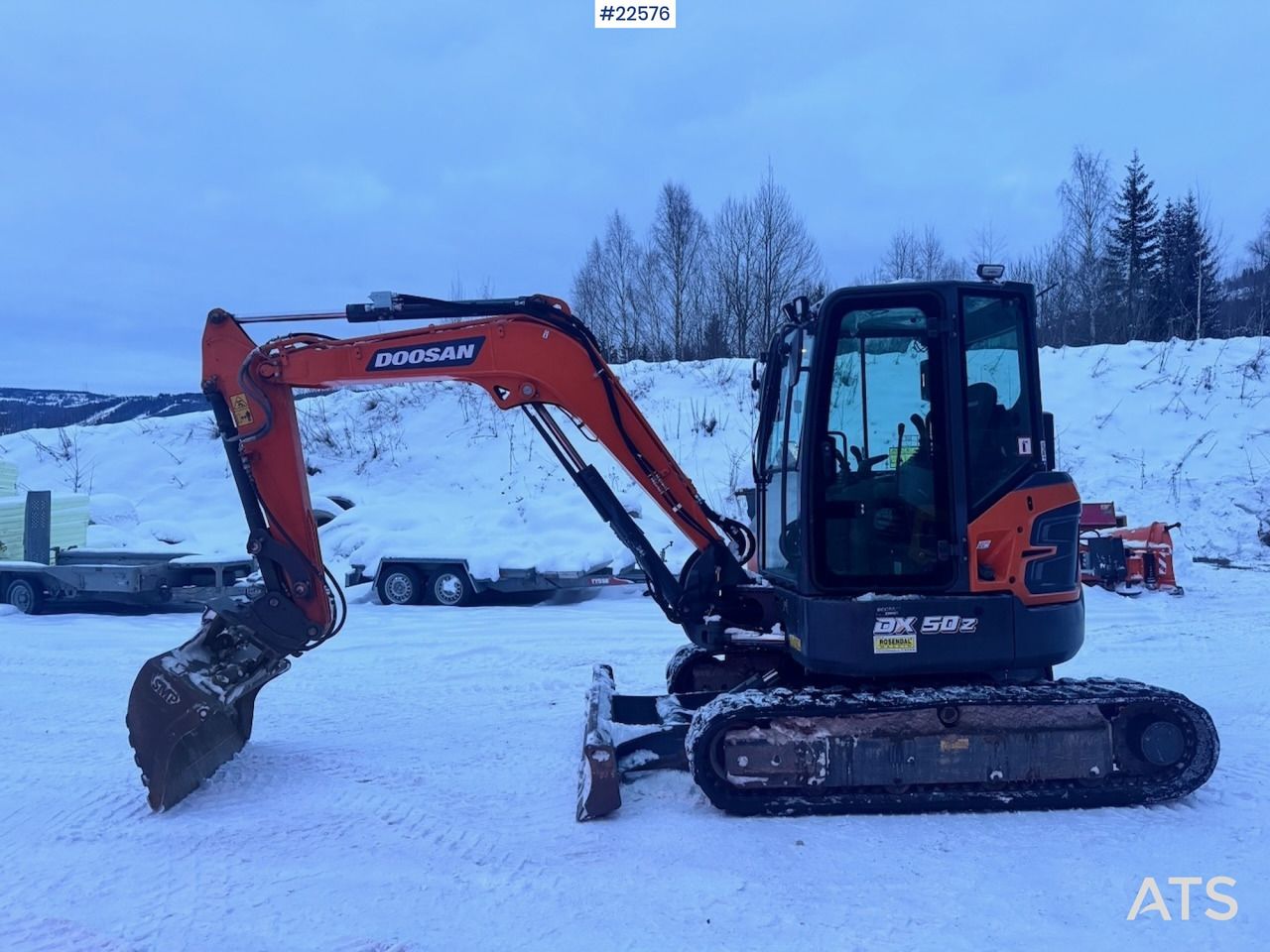 2022 Doosan DX50Z-7 Mini Excavator