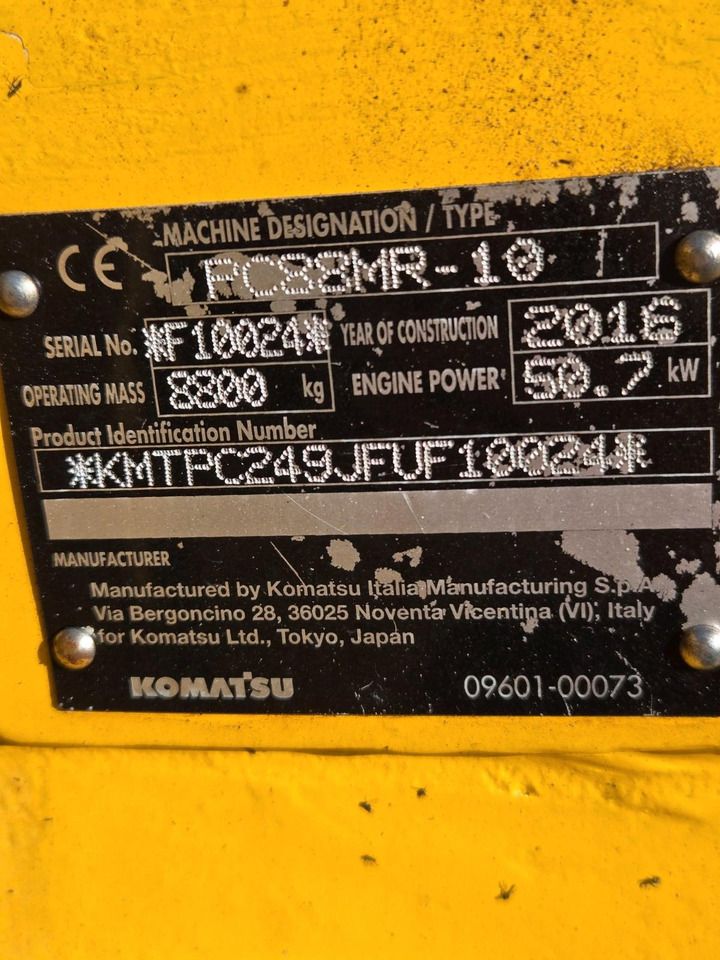 2016 Komatsu PC88MR-10 Mini Excavator