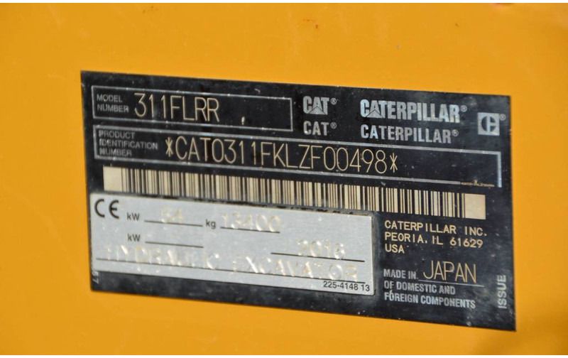 2016 Caterpillar 311FLRR Crawler Excavator