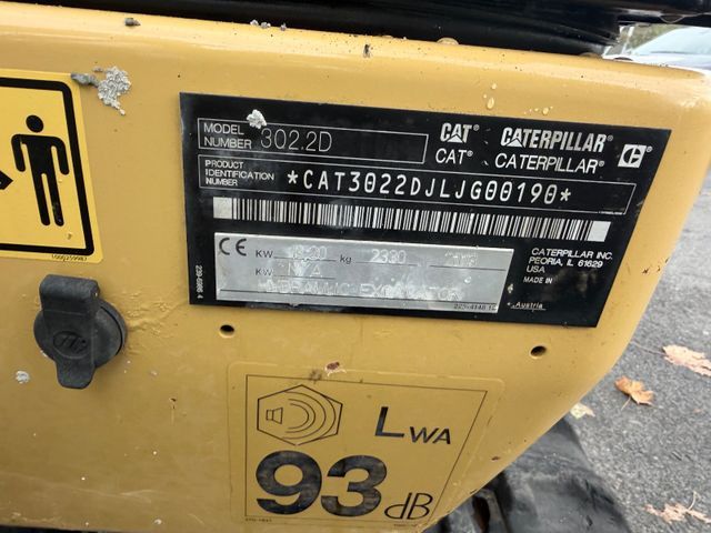 2013 Caterpillar 302.2D Mini Excavator