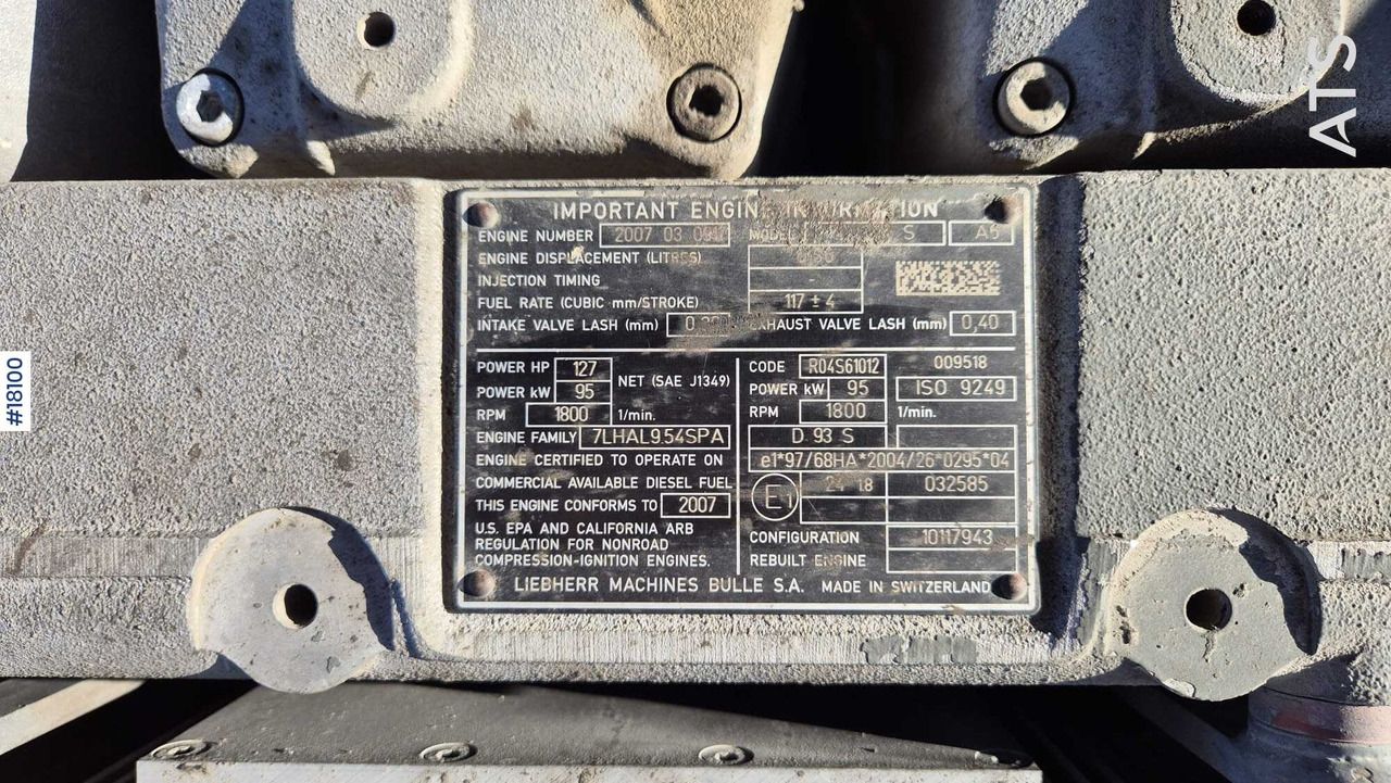 2007 Liebherr A900C Wheel Excavator