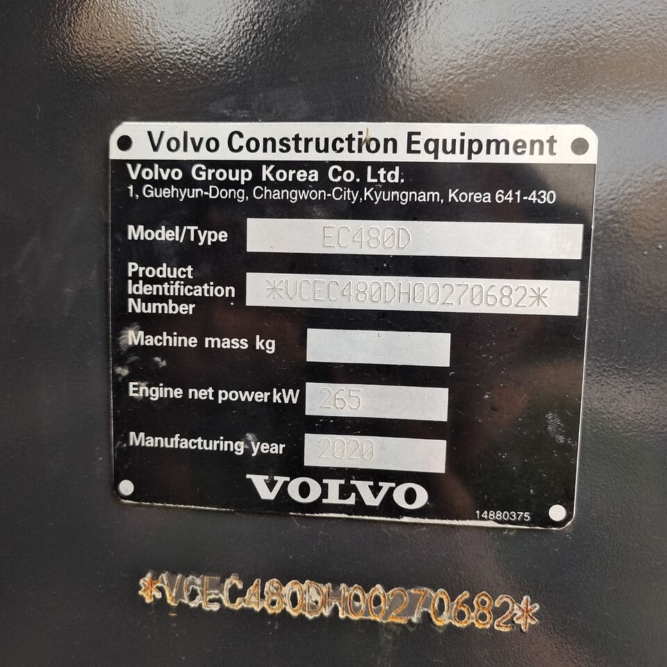 2025 Volvo EC480D Crawler Excavator