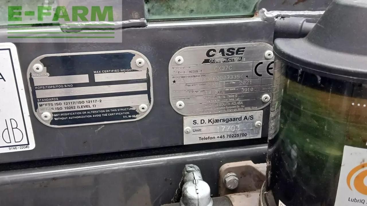 2021 CASE CX37C Mini Excavator
