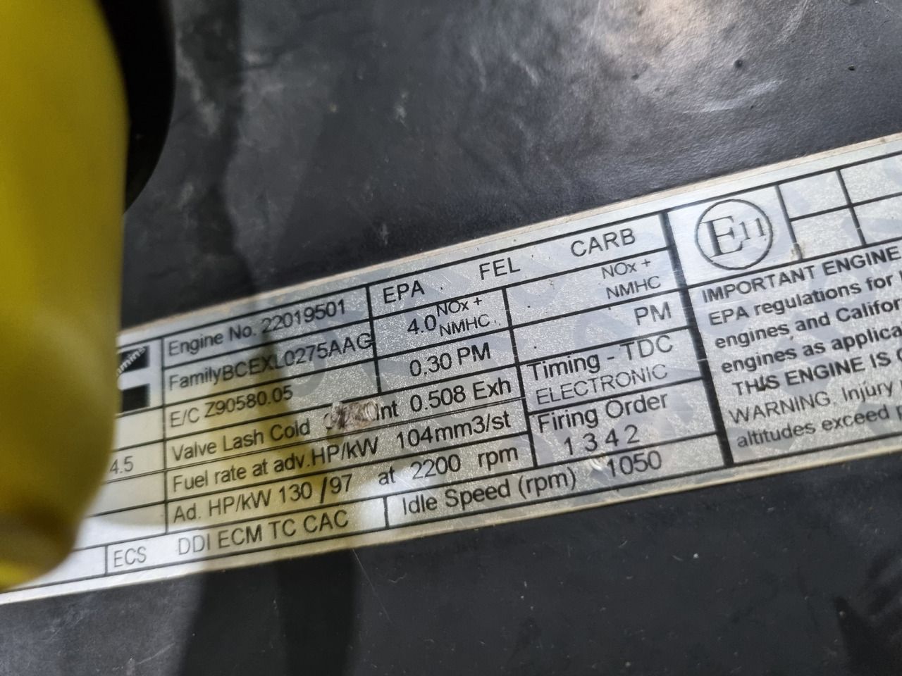 2011 Cummins QSB 4.5 TIER 3 Material Handler