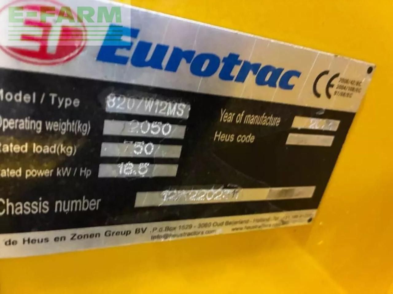 2022 Eurotrac W12 Mini Excavator