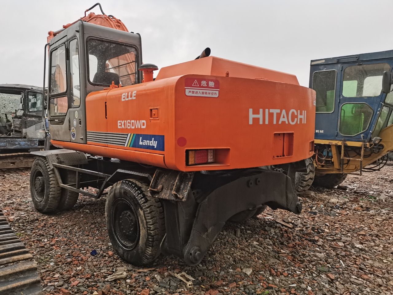 2015 Hitachi EX160WD Wheel Excavator