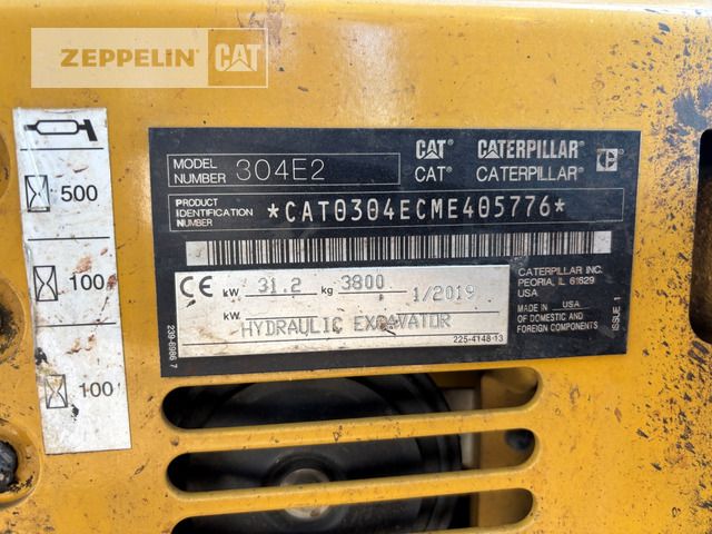 2019 Caterpillar 304ECR Mini Excavator