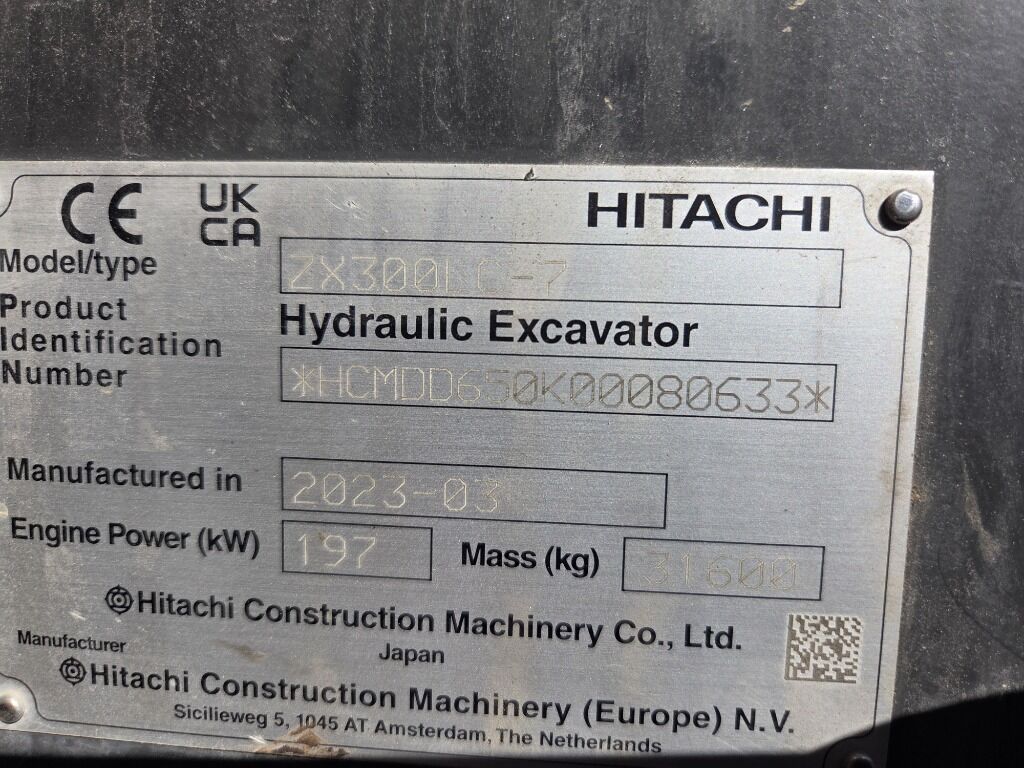 2023 Hitachi 300 LC Crawler Excavator