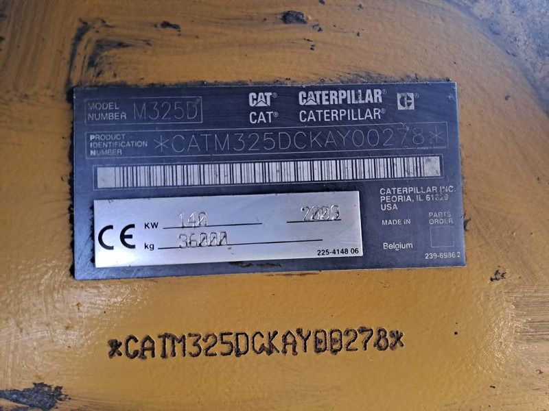 2009 Caterpillar M325D LMH Material Handler