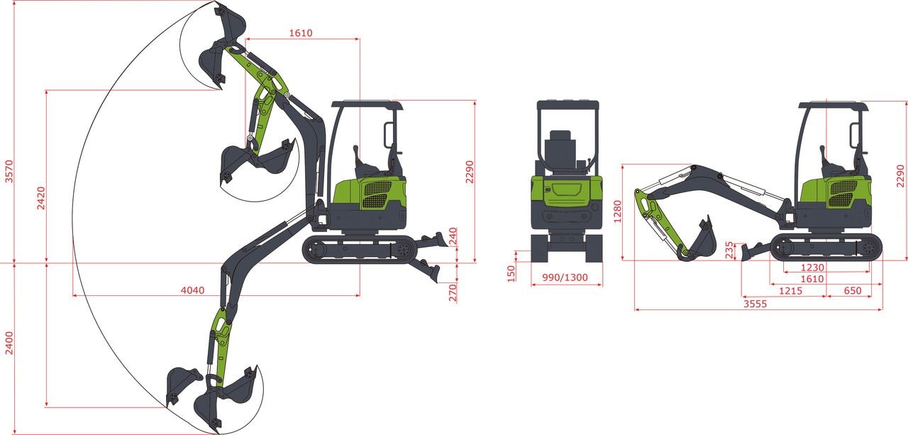 2025 Zaox ZA20A Mini Excavator