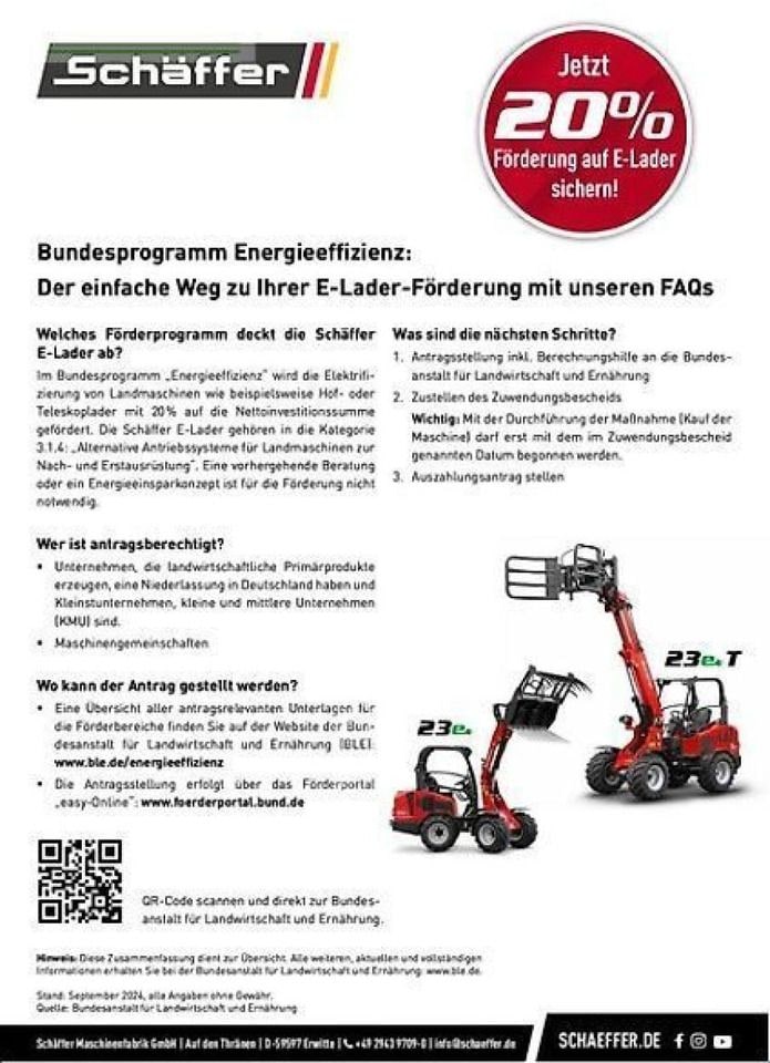 2024 Schäffer 23E Mini Excavator