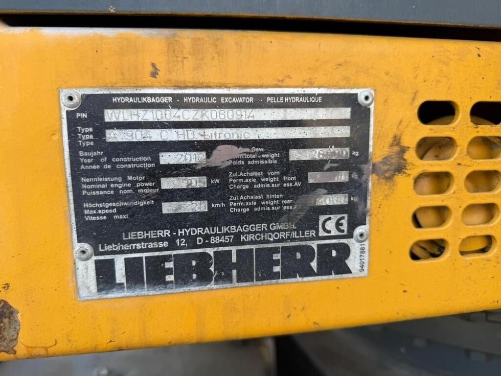 2012 Liebherr A904 C Material Handler