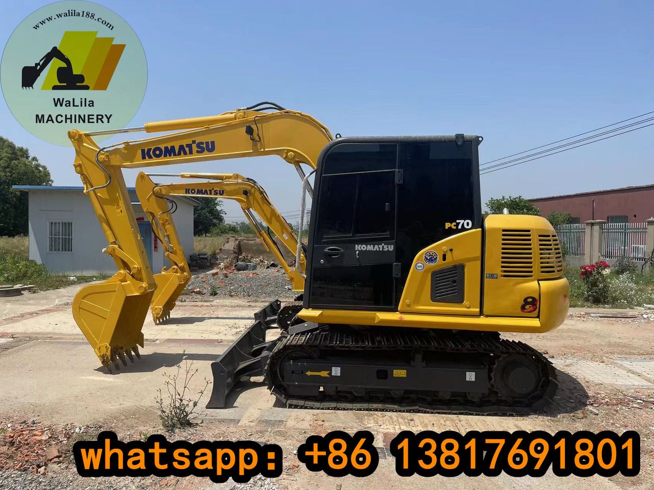 2023 Komatsu PC70-8 Mini Excavator