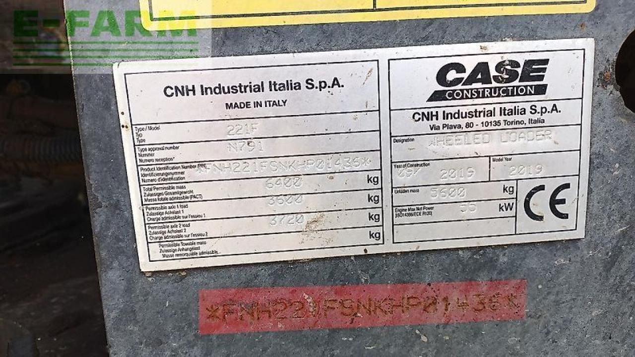 2019 CASE 221F Mini Excavator