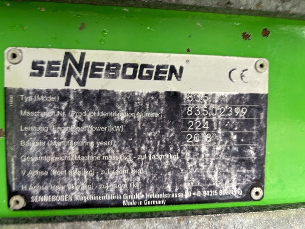 2018 Sennebogen 835E Material Handler