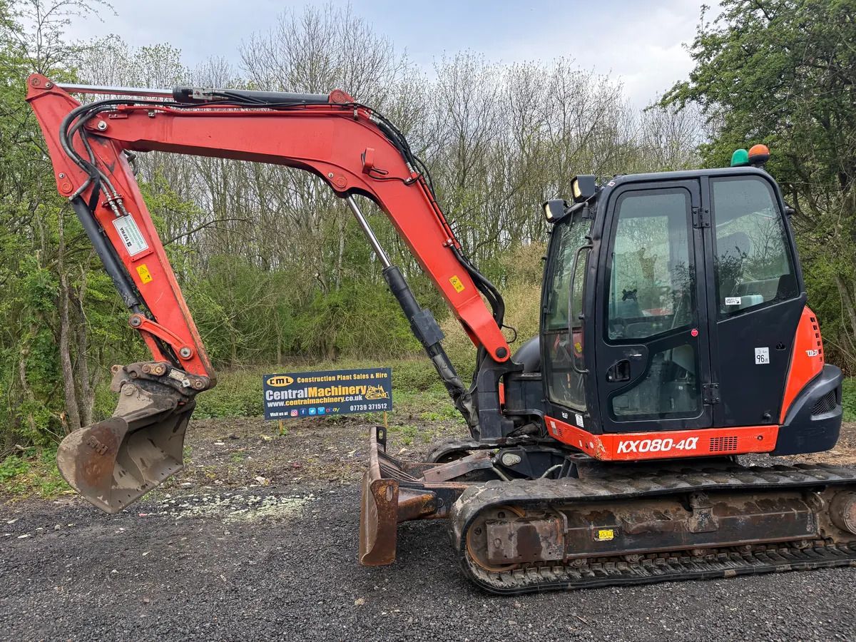 2019 Kubota KX080-4 Crawler Excavator