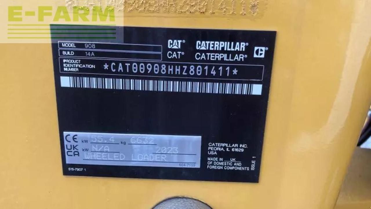 2023 Caterpillar 908 Mini Excavator