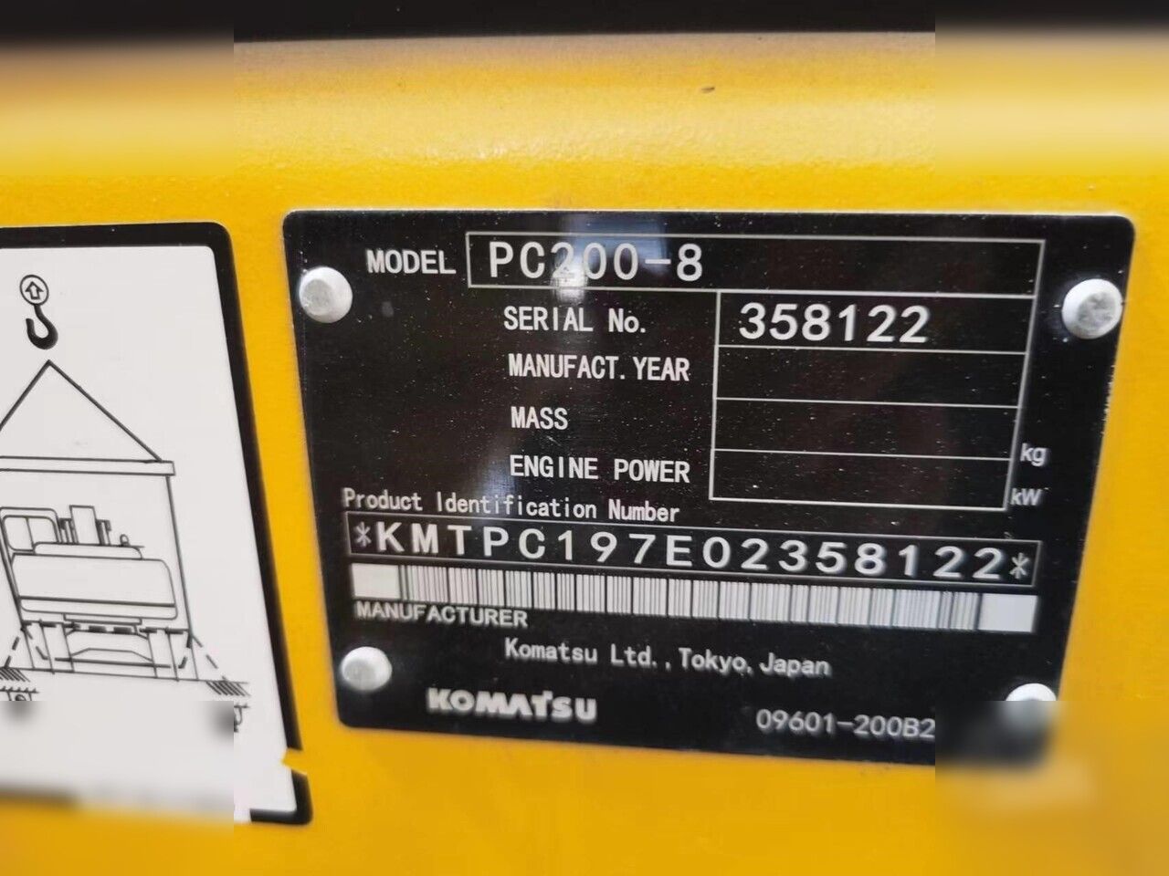 2020 Komatsu PC200 Crawler Excavator