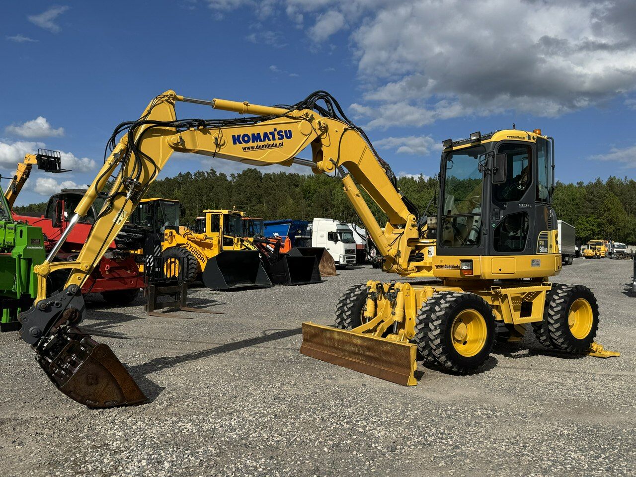 2009 Komatsu PW98MR-8 Wheel Excavator