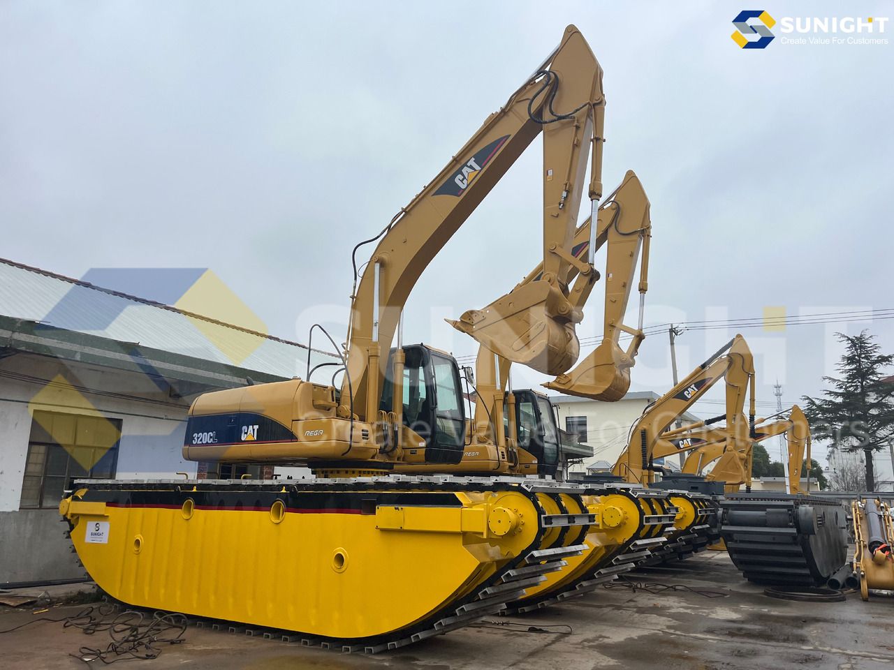 2018 Caterpillar 320CL Амфибийный экскаватор