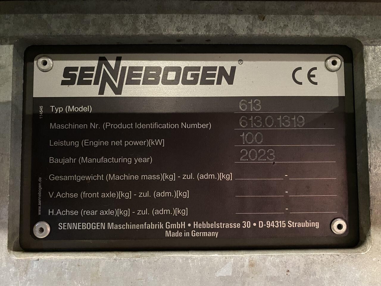 2023 Sennebogen 613E-M Material Handler
