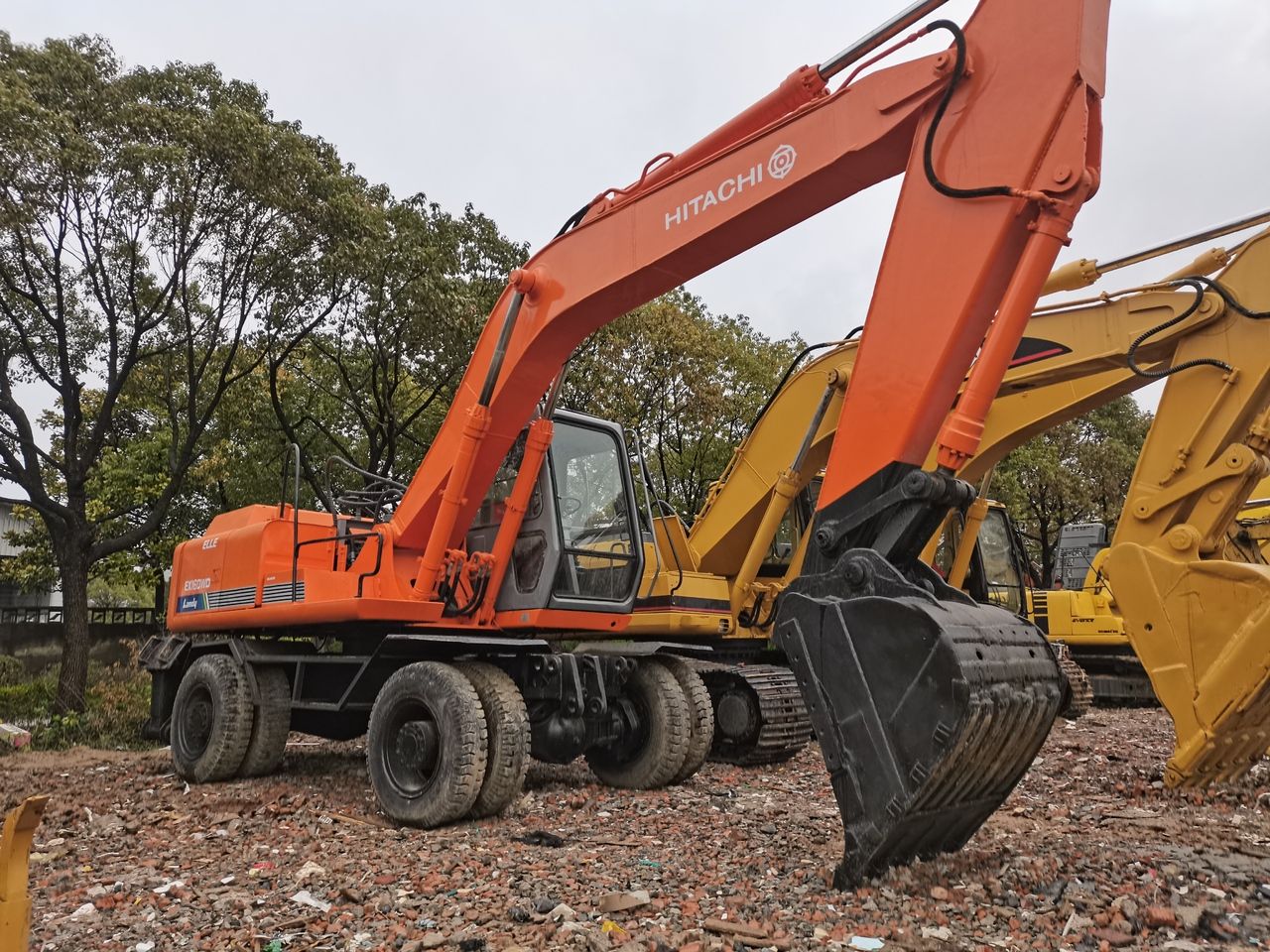 2015 Hitachi EX160WD Wheel Excavator