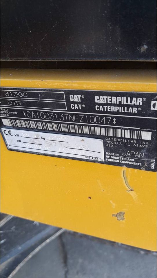 2021 Caterpillar 313-07GC Crawler Excavator