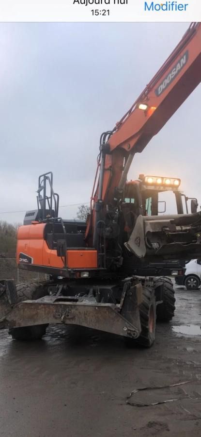 2019 Doosan DX140W-5 Wheel Excavator